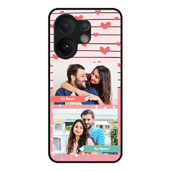 Vivo T4 Pro 5G Custom Glass Phone Case - Photo With Heart Design