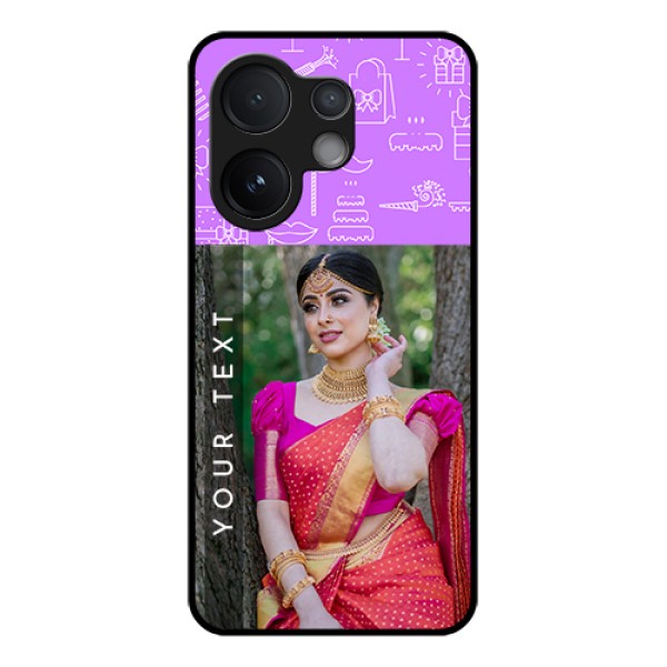 Vivo T4 Pro 5G Custom Glass Phone Case - Birthday Icons Design