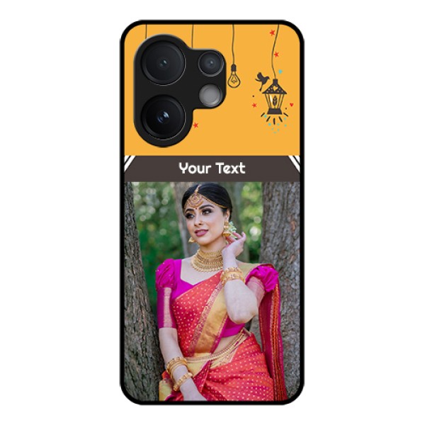 Vivo T4 Pro 5G Custom Glass Phone Case - With Family Picture And Icons Vivo T4 Pro 5G Custom Glass Phone Case - With Family Picture And Icons