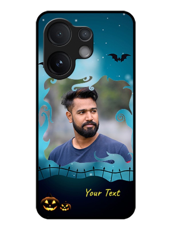Custom Vivo T4 Pro 5G Custom Glass Phone Case - Halloween Frame Design