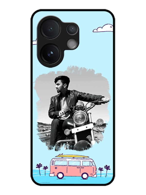 Custom Vivo T4 Pro 5G Custom Glass Phone Case - Travel & Adventure Design