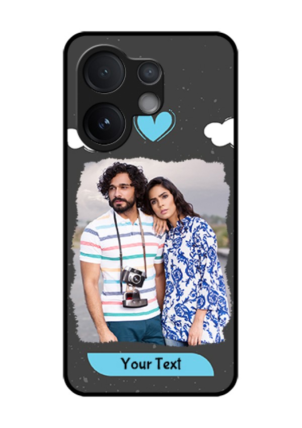 Vivo T4 Pro 5G Custom Glass Phone Case - Splashes With Love Doodles Design