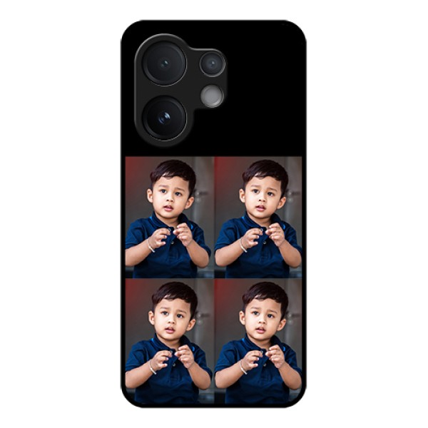Vivo T4 Pro 5G Custom Glass Phone Case - 4 Image Holder Design
