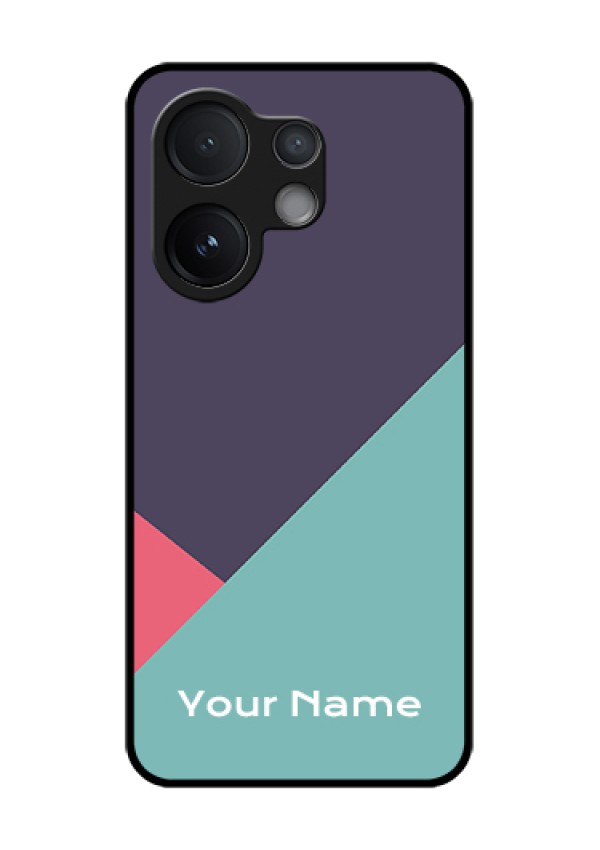 Vivo T4 Pro 5G Custom Glass Phone Case - Tri Color Abstract Design
