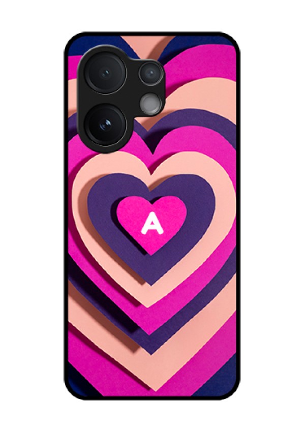 Vivo T4 Pro 5G Custom Glass Phone Case - Cute Heart Pattern Design