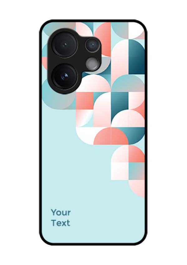 Vivo T4 Pro 5G Custom Glass Phone Case - Stylish Semi - Circle Pattern Design
