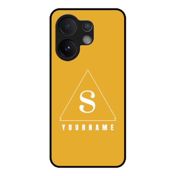 Vivo T4 Pro 5G Custom Glass Phone Case - Simple Triangle Design Vivo T4 Pro 5G Custom Glass Phone Case - Simple Triangle Design
