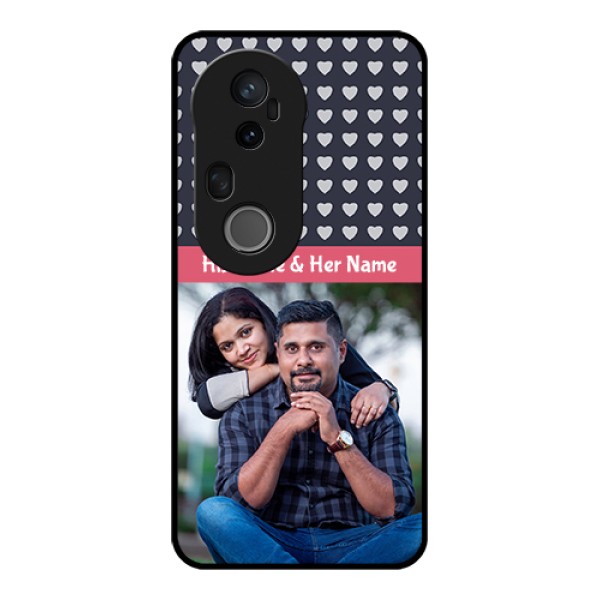 Vivo T4 Ultra 5G Custom Glass Phone Case - Love Symbols Design