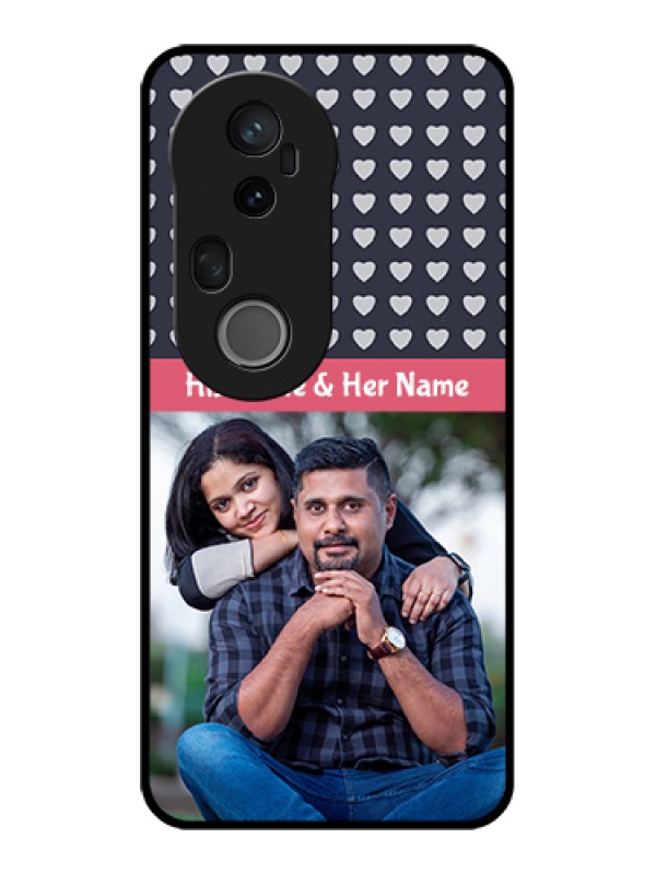Custom Vivo T4 Ultra 5G Custom Glass Phone Case - Love Symbols Design