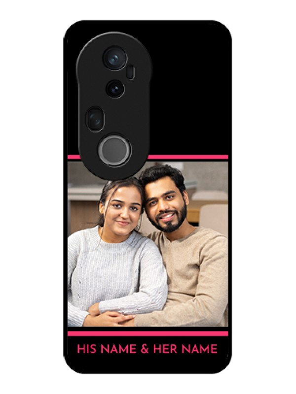 Custom Vivo T4 Ultra 5G Custom Glass Phone Case - With Add Text Design