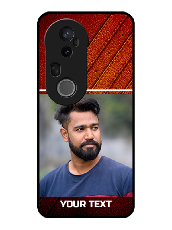 Custom Vivo T4 Ultra 5G Custom Glass Phone Case - Leather Phone Case Design