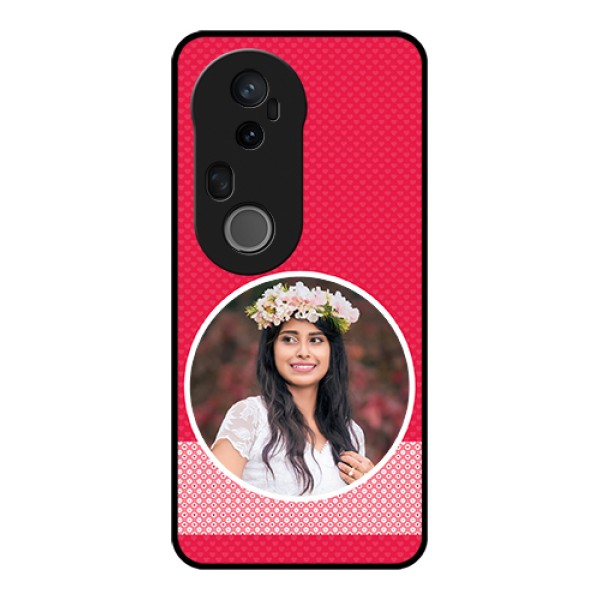 Vivo T4 Ultra 5G Custom Glass Phone Case - Pink Color Pattern Design Vivo T4 Ultra 5G Custom Glass Phone Case - Pink Color Pattern Design