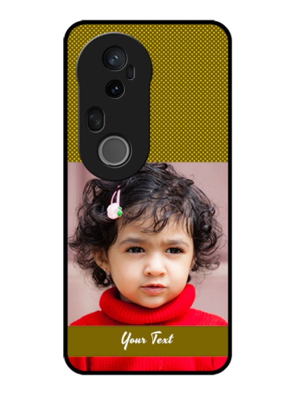 Custom Vivo T4 Ultra 5G Custom Glass Phone Case - Simple Green Color Design