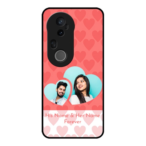 Vivo T4 Ultra 5G Custom Glass Phone Case - Couple Pic Upload Design