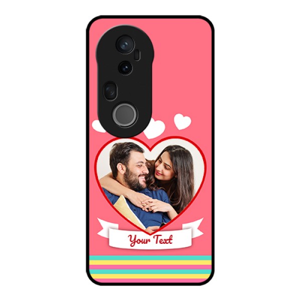 Vivo T4 Ultra 5G Custom Glass Phone Case - Love Shapes Doodle Design Vivo T4 Ultra 5G Custom Glass Phone Case - Love Shapes Doodle Design