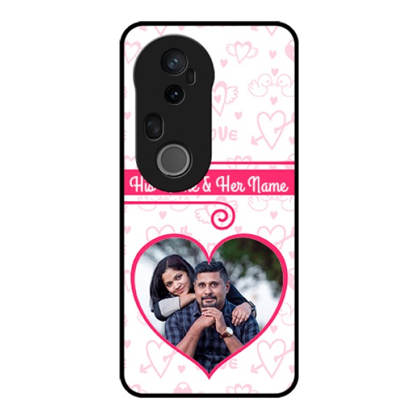 Vivo T4 Ultra 5G Custom Glass Phone Case - Heart Shape Love Design Vivo T4 Ultra 5G Custom Glass Phone Case - Heart Shape Love Design