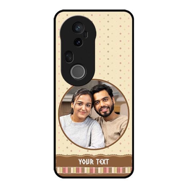 Vivo T4 Ultra 5G Custom Glass Phone Case - Brown Dotted Mobile Case Design Vivo T4 Ultra 5G Custom Glass Phone Case - Brown Dotted Mobile Case Design