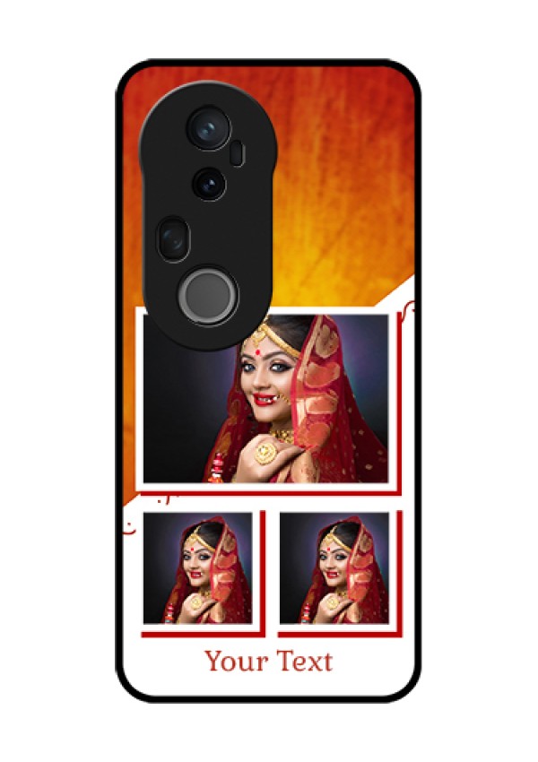 Vivo T4 Ultra 5G Custom Glass Phone Case - Wedding Memories Design