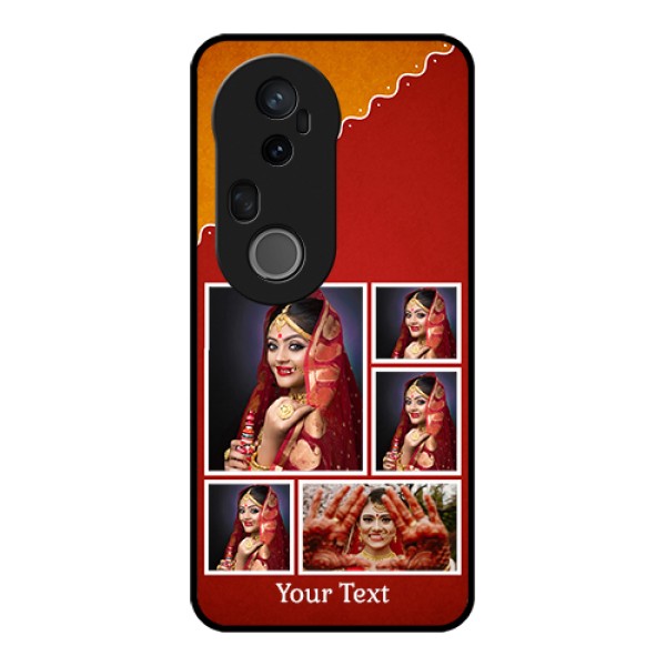 Vivo T4 Ultra 5G Custom Glass Phone Case - Wedding Pic Upload Design