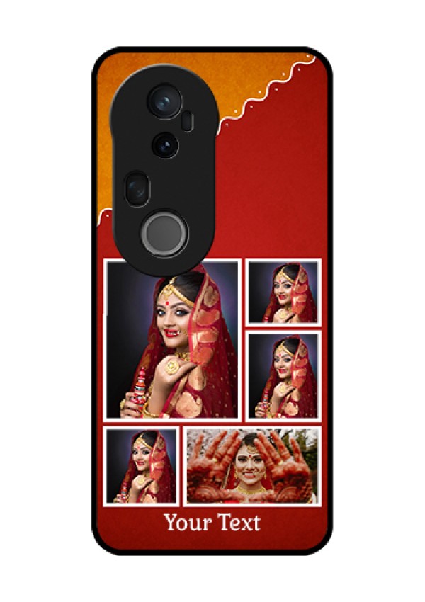 Vivo T4 Ultra 5G Custom Glass Phone Case - Wedding Pic Upload Design
