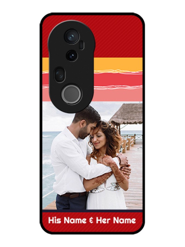 Custom Vivo T4 Ultra 5G Custom Glass Phone Case - Colorful Case Design