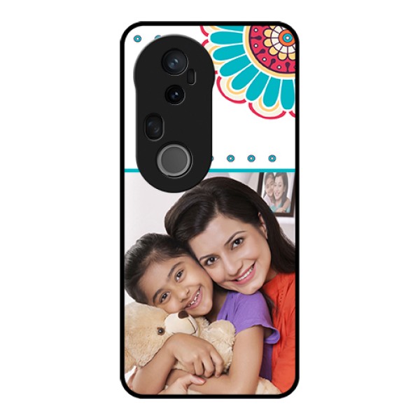Vivo T4 Ultra 5G Custom Glass Phone Case - Flower Design