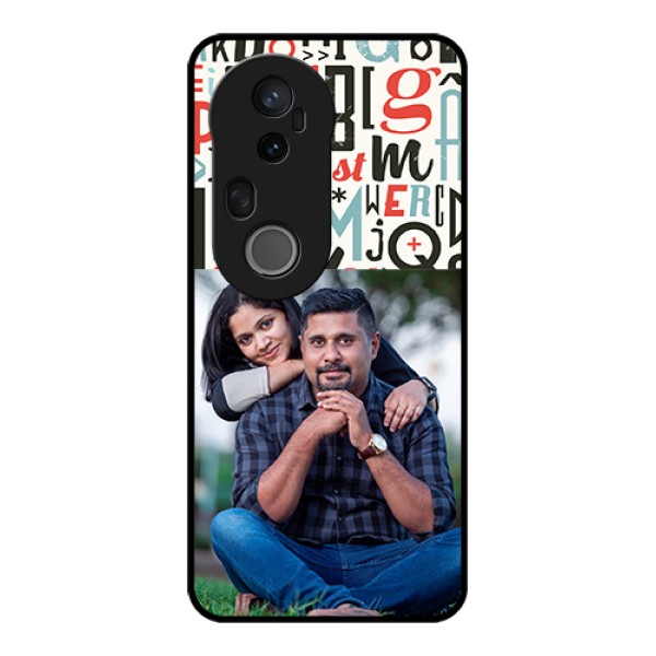 Vivo T4 Ultra 5G Custom Glass Phone Case - Alphabet Design