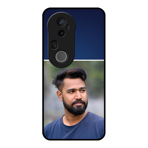 Vivo T4 Ultra 5G Custom Glass Phone Case - Simple Royal Blue Design Vivo T4 Ultra 5G Custom Glass Phone Case - Simple Royal Blue Design