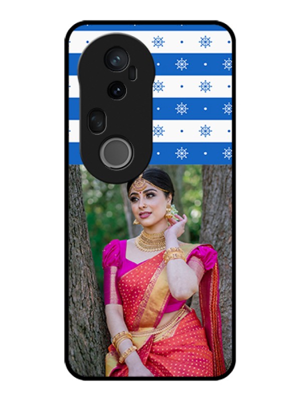 Custom Vivo T4 Ultra 5G Custom Glass Phone Case - Snow Pattern Design