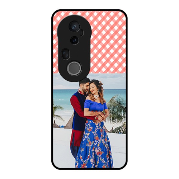 Vivo T4 Ultra 5G Custom Glass Phone Case - Pink Pattern Design