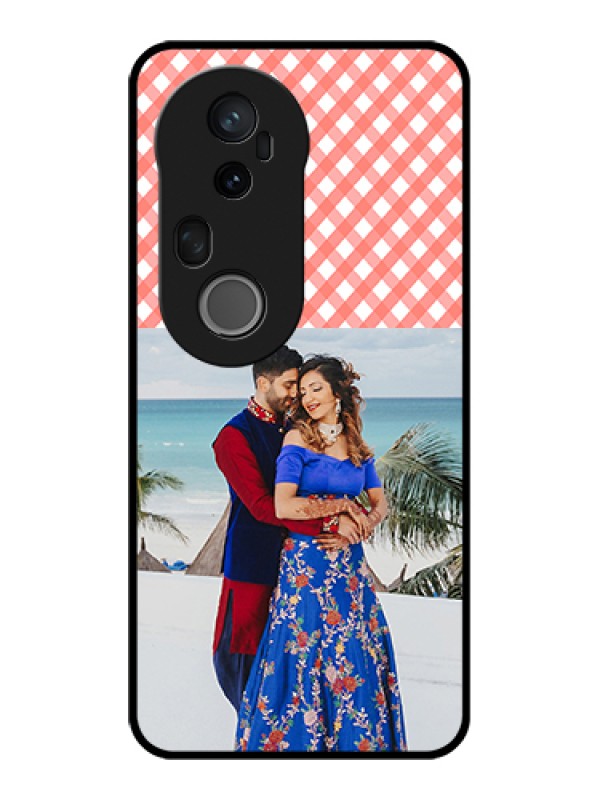 Custom Vivo T4 Ultra 5G Custom Glass Phone Case - Pink Pattern Design