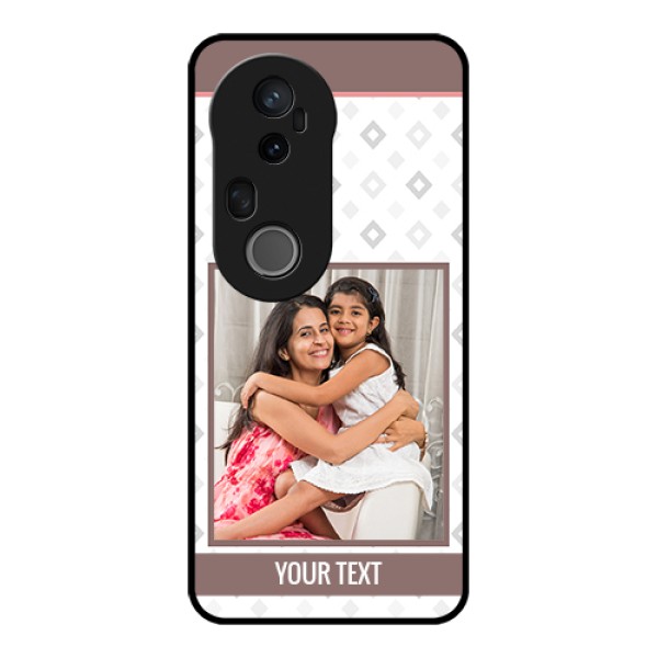 Vivo T4 Ultra 5G Custom Glass Phone Case - Simple Diamond Design Vivo T4 Ultra 5G Custom Glass Phone Case - Simple Diamond Design