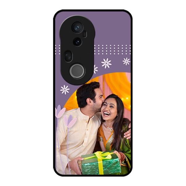 Vivo T4 Ultra 5G Custom Glass Phone Case - Lavender Flowers Design
