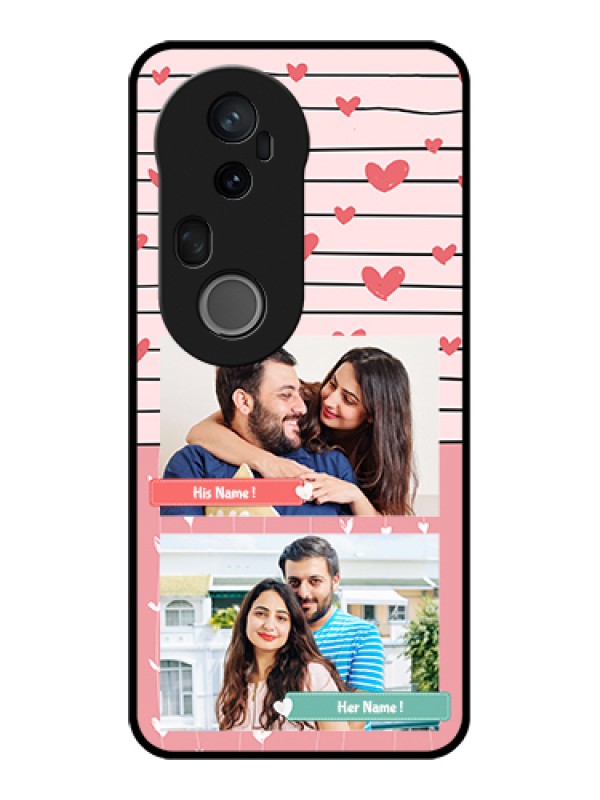 Custom Vivo T4 Ultra 5G Custom Glass Phone Case - Photo With Heart Design