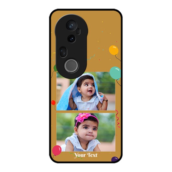 Vivo T4 Ultra 5G Custom Glass Phone Case - Image Holder With Birthday Celebrations Design Vivo T4 Ultra 5G Custom Glass Phone Case - Image Holder With Birthday Celebrations Design