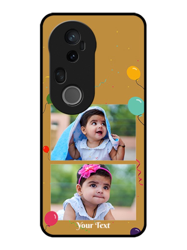 Custom Vivo T4 Ultra 5G Custom Glass Phone Case - Image Holder With Birthday Celebrations Design