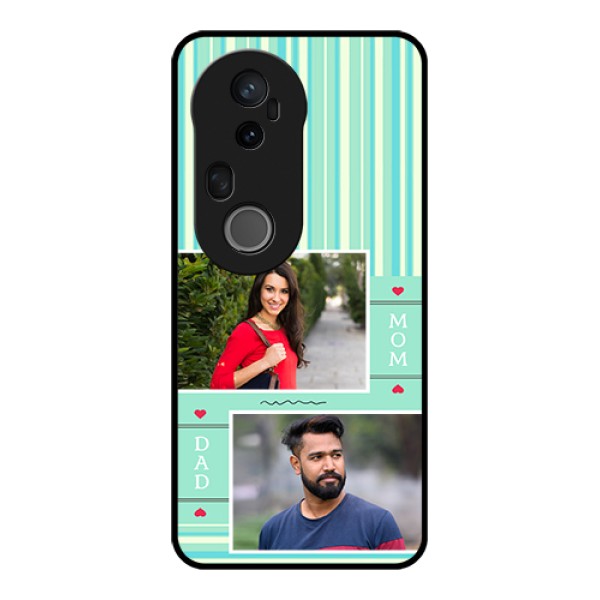 Vivo T4 Ultra 5G Custom Glass Phone Case - Mom & Dad Pic Design Vivo T4 Ultra 5G Custom Glass Phone Case - Mom & Dad Pic Design