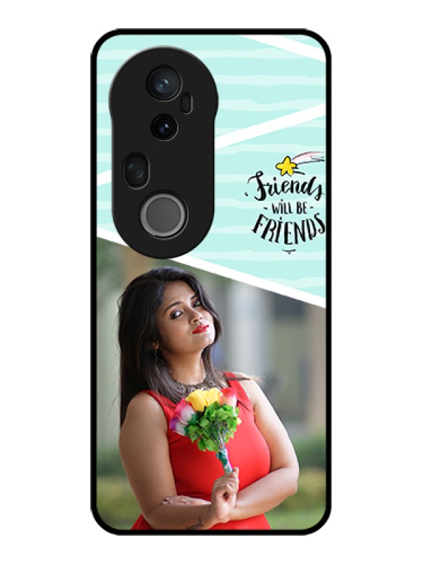 Custom Vivo T4 Ultra 5G Custom Glass Phone Case - Friends Picture Icon Design