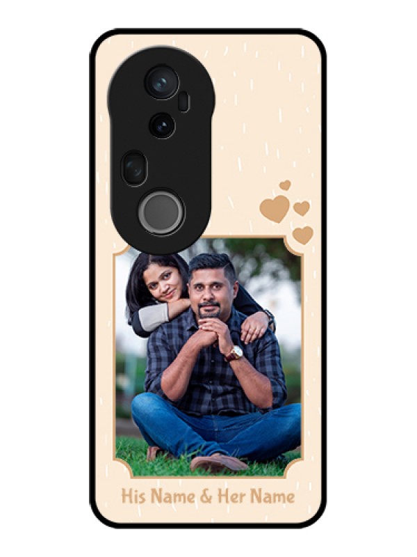 Custom Vivo T4 Ultra 5G Custom Glass Phone Case - With Confetti Love Design