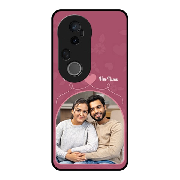 Vivo T4 Ultra 5G Custom Glass Phone Case - Love Floral Design