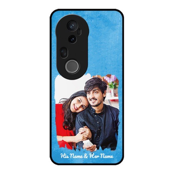 Vivo T4 Ultra 5G Custom Glass Phone Case - Blue Color Vintage Design Vivo T4 Ultra 5G Custom Glass Phone Case - Blue Color Vintage Design