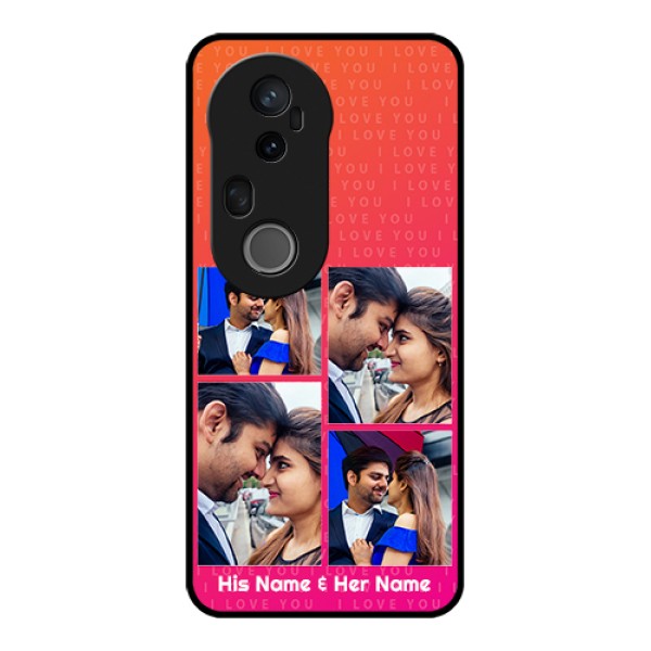 Vivo T4 Ultra 5G Custom Glass Phone Case - I Love You Pink Design Vivo T4 Ultra 5G Custom Glass Phone Case - I Love You Pink Design