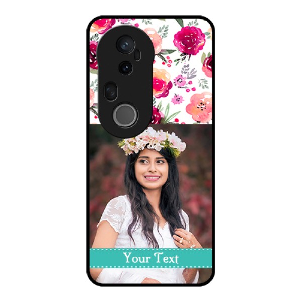 Vivo T4 Ultra 5G Custom Glass Phone Case - Water Colors Floral Design Vivo T4 Ultra 5G Custom Glass Phone Case - Water Colors Floral Design