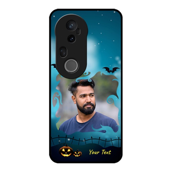 Vivo T4 Ultra 5G Custom Glass Phone Case - Halloween Frame Design