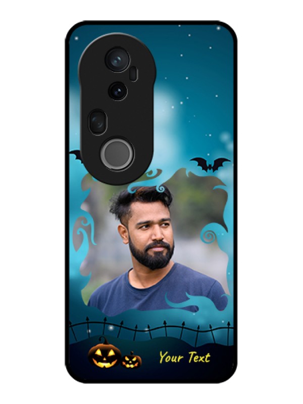 Custom Vivo T4 Ultra 5G Custom Glass Phone Case - Halloween Frame Design