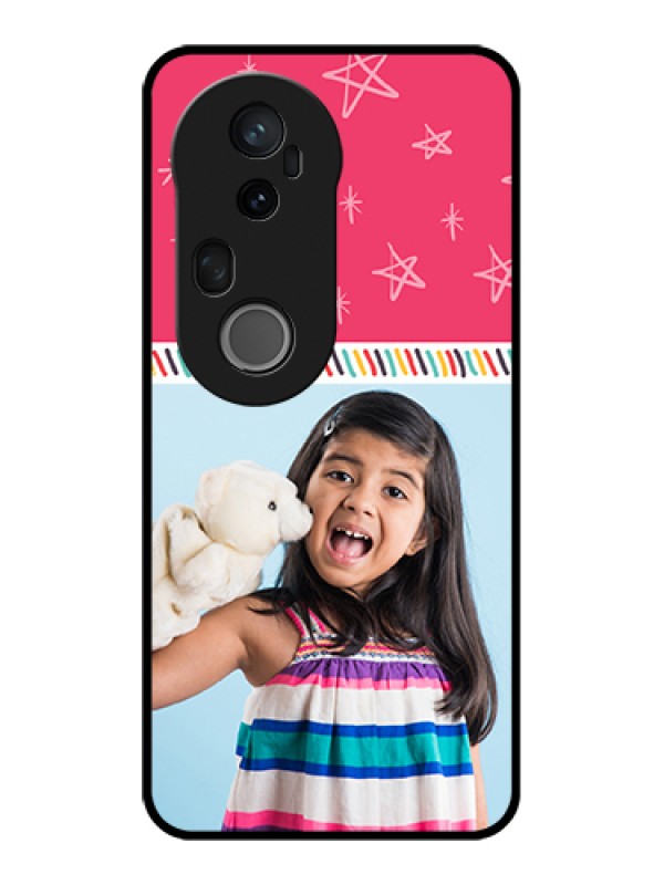 Custom Vivo T4 Ultra 5G Custom Glass Phone Case - Line Art Design