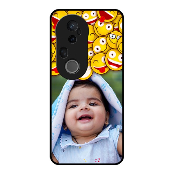 Vivo T4 Ultra 5G Custom Glass Phone Case - With Smiley Emoji Design Vivo T4 Ultra 5G Custom Glass Phone Case - With Smiley Emoji Design