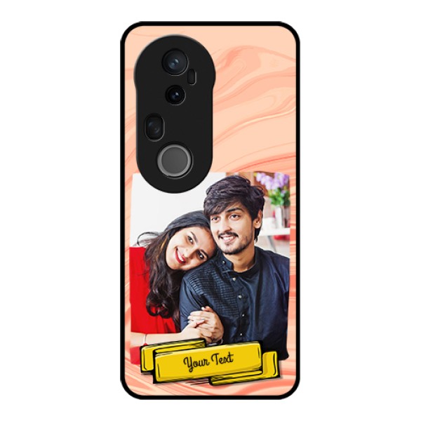 Vivo T4 Ultra 5G Custom Glass Phone Case - Marble Texture Design