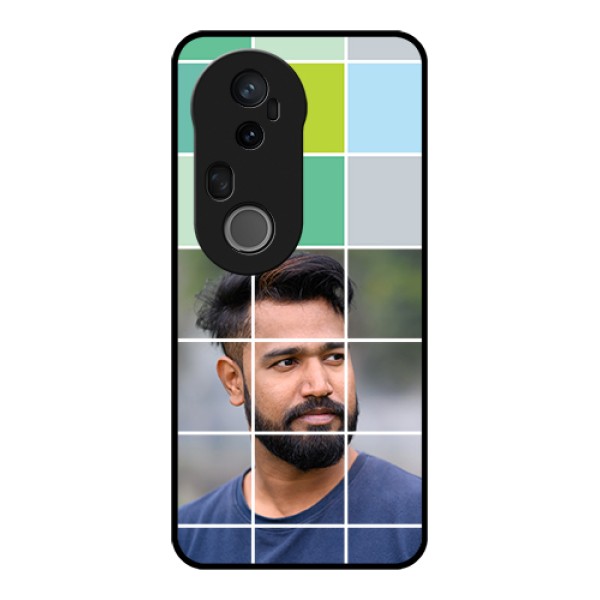 Vivo T4 Ultra 5G Custom Glass Phone Case - With White Box Pattern Vivo T4 Ultra 5G Custom Glass Phone Case - With White Box Pattern