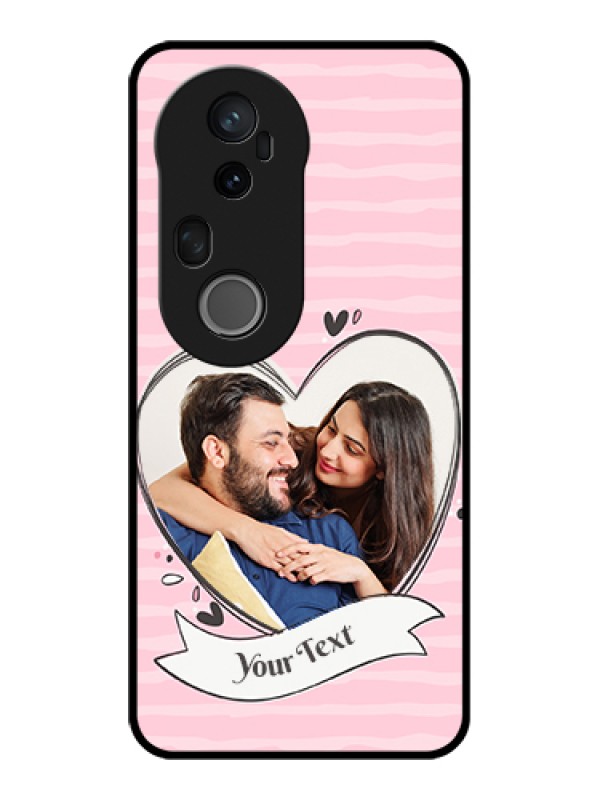 Custom Vivo T4 Ultra 5G Custom Glass Phone Case - Vintage Heart Design